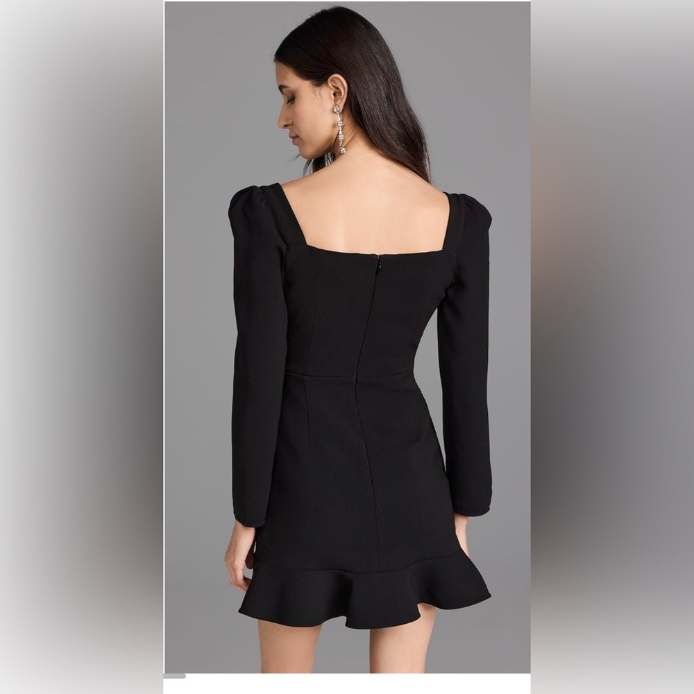 Self-Portrait Black Dress with Silver Accents - Picture 8 of 8